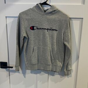 Champion Heather Gray Pullover Hoodie